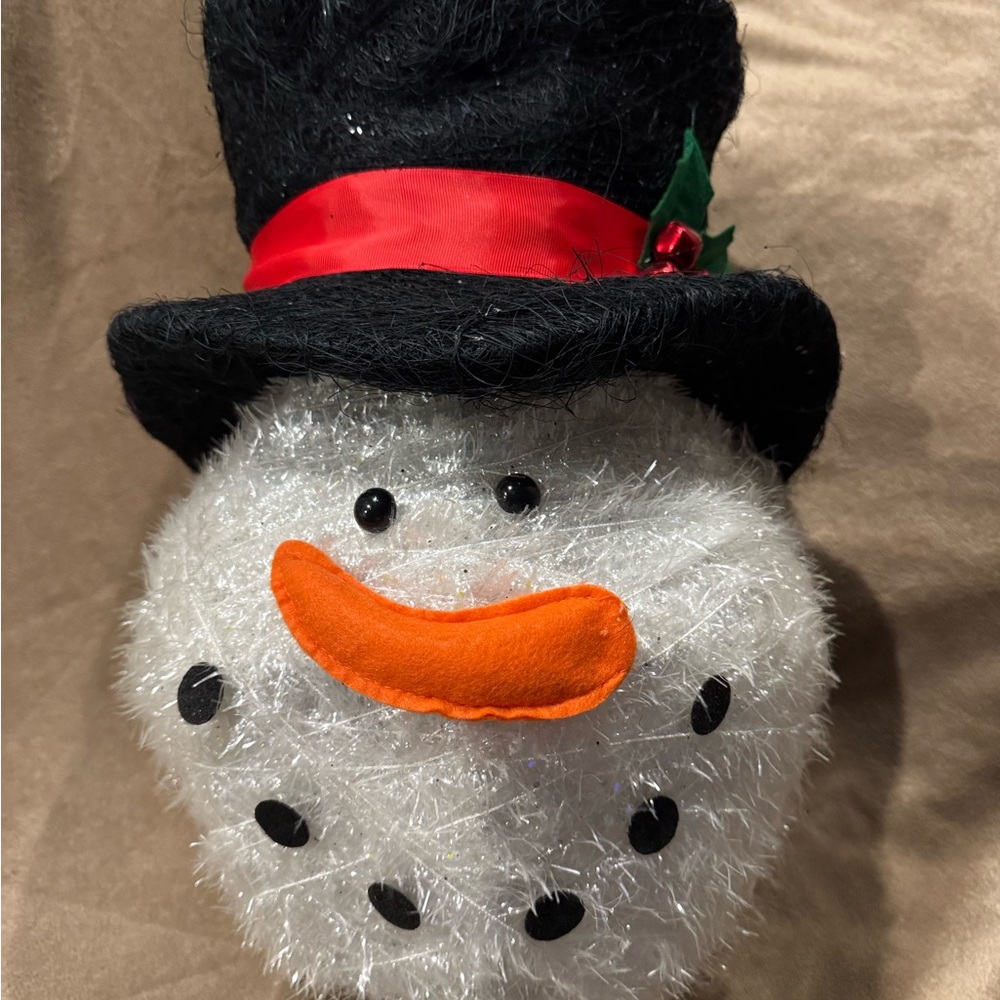 Cracker Barrel Snowman Christmas Tree Topper